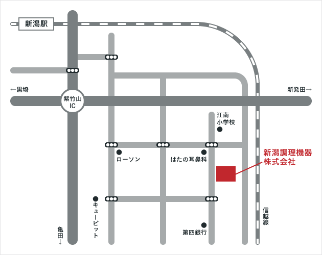 会社所在地地図
